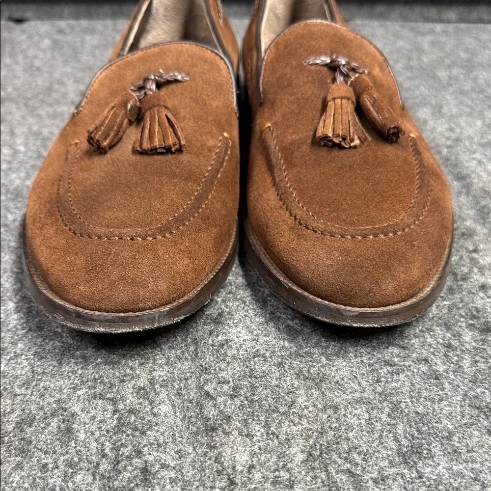 Velapais Elegant Brown Tassel Loafers for Men